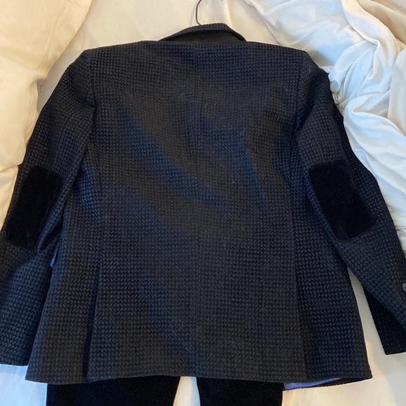 Isaac Mizrahi kids 8 YR three piece suit! Velvet pants, vest, tweed jacket. Navy - Picture 13 of 17